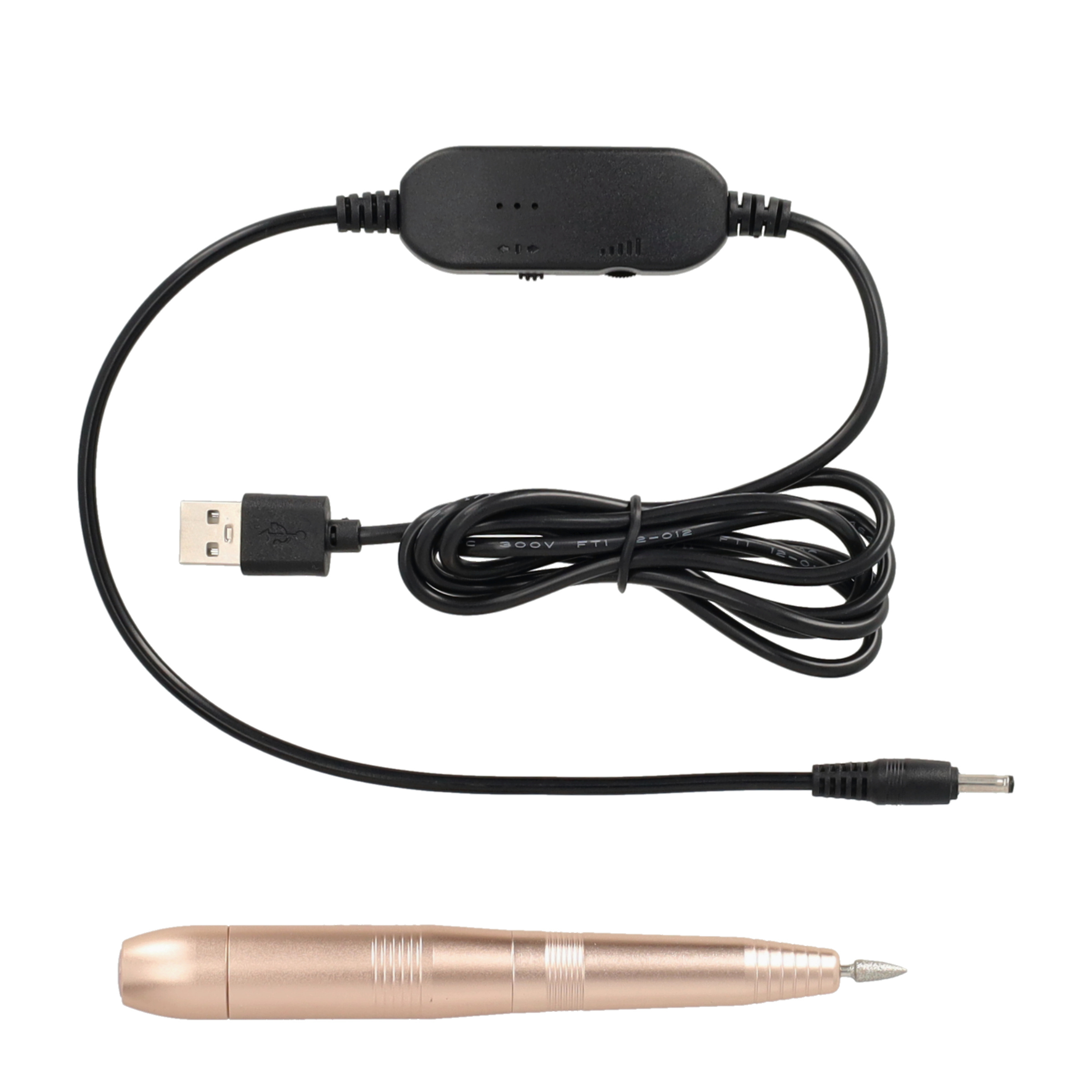 12in1 Elektrische USB Nagelfräse Nagelpflege Polierwerkzeug Maniküre Pediküre Set - Roségold