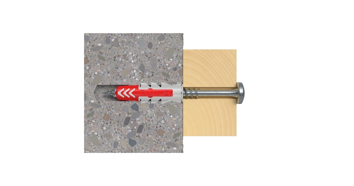 fischerDuoPower 14x70 plug  (Lichtgrijs/rood, 20 stuks)