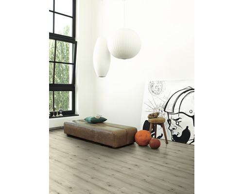 Designvloer Modular ONE Eiken Urban wit gekalkt lange plank landhuisplank klikverbinding 2200 x 235 x 8,0 mm