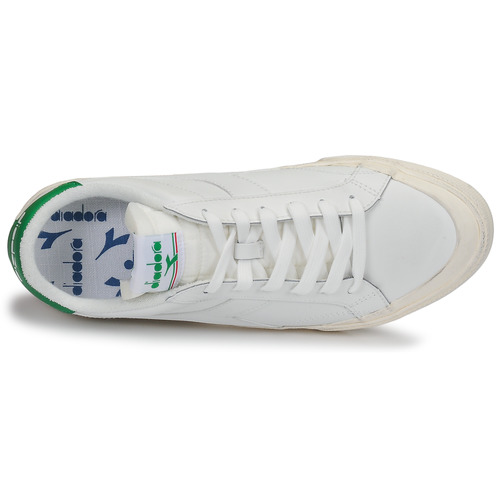 Diadora - MELODY LEATHER DIRTY - Blanc / vert