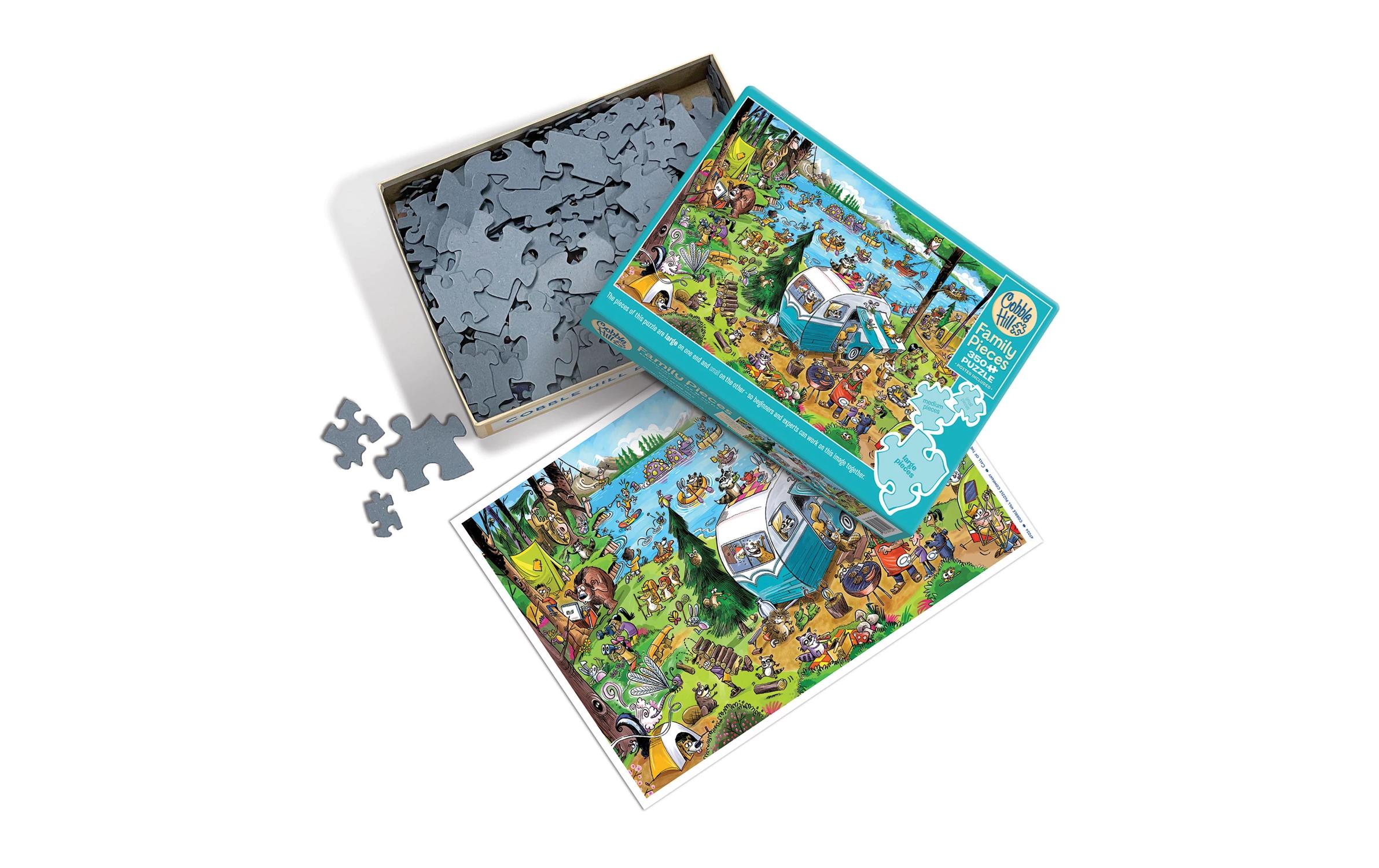 Puzzle Verrückter Campingausflug 350 TeileSpiel für die ganze Familie