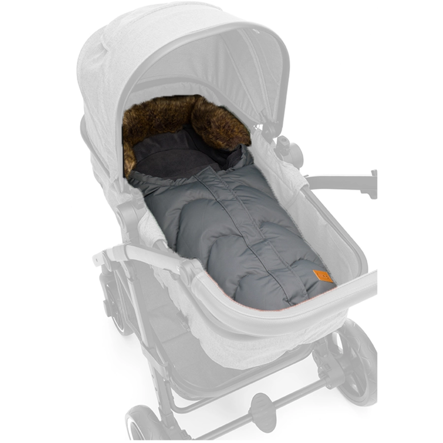 fillikid Winterfußsack Lhotse für Babyschale Grau