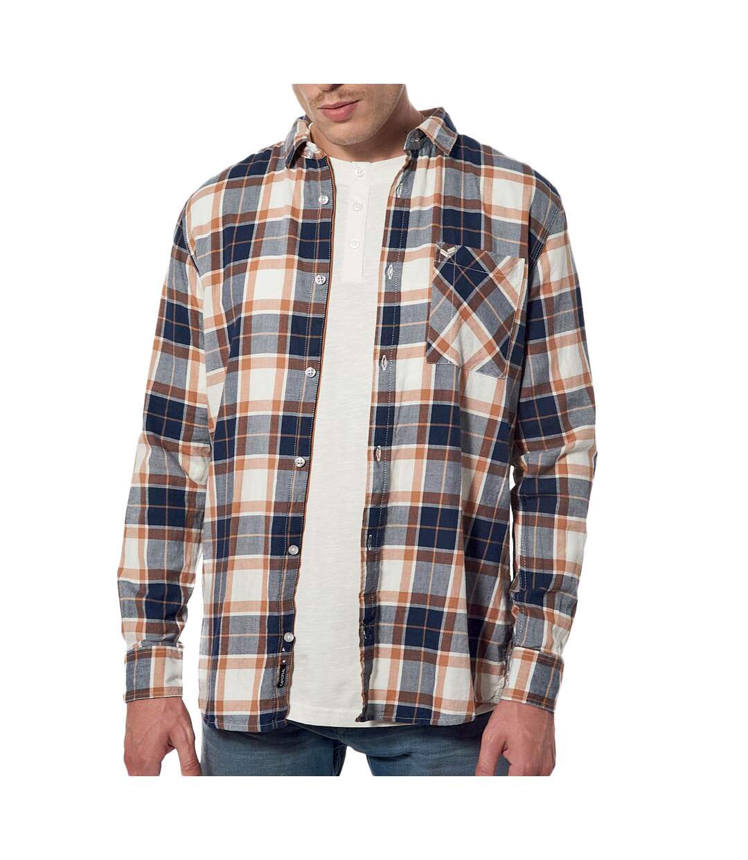 Chemise à carreaux Marine Homme Kaporal Tapis