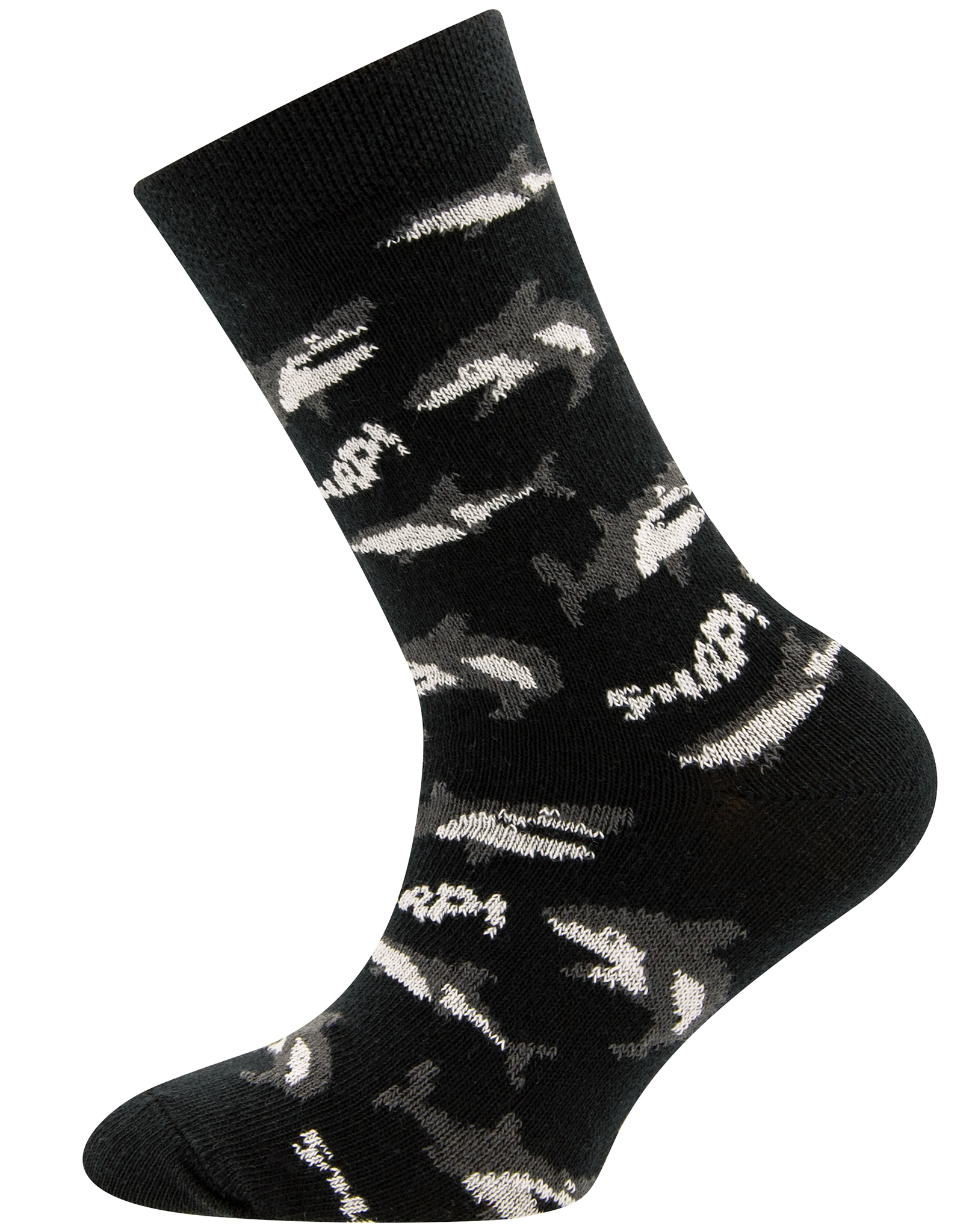 Strümpfe HAI - RINGEL - UNI 6er Pack in schwarz/blau