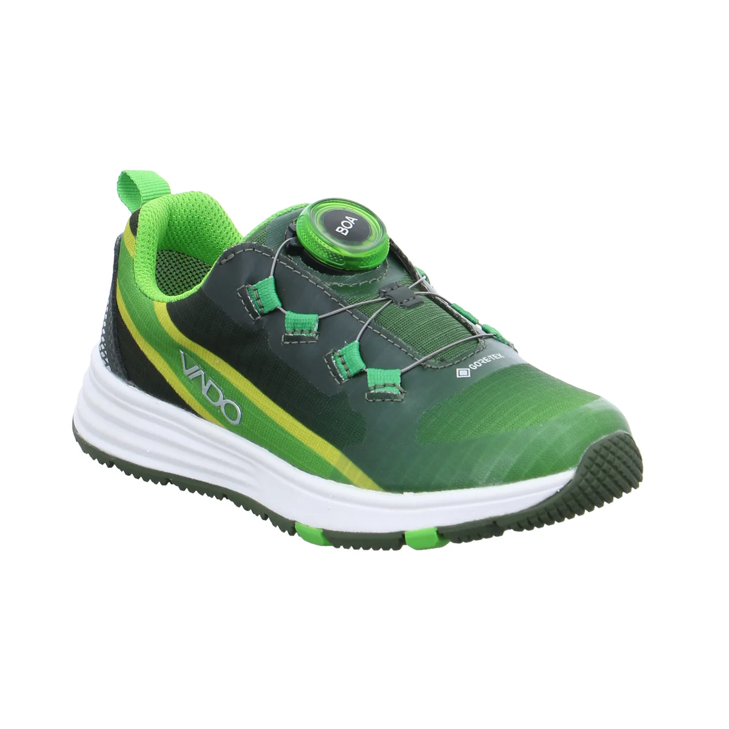 VADO Kleinkinder-Sport -Halbschuh Grün Textil  Sneaker Outdoor