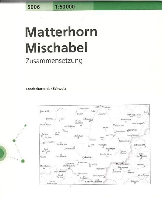 BUNDESAMT - 5006 MATTERHORN MISCHABEL ECHELLE 1 50 000