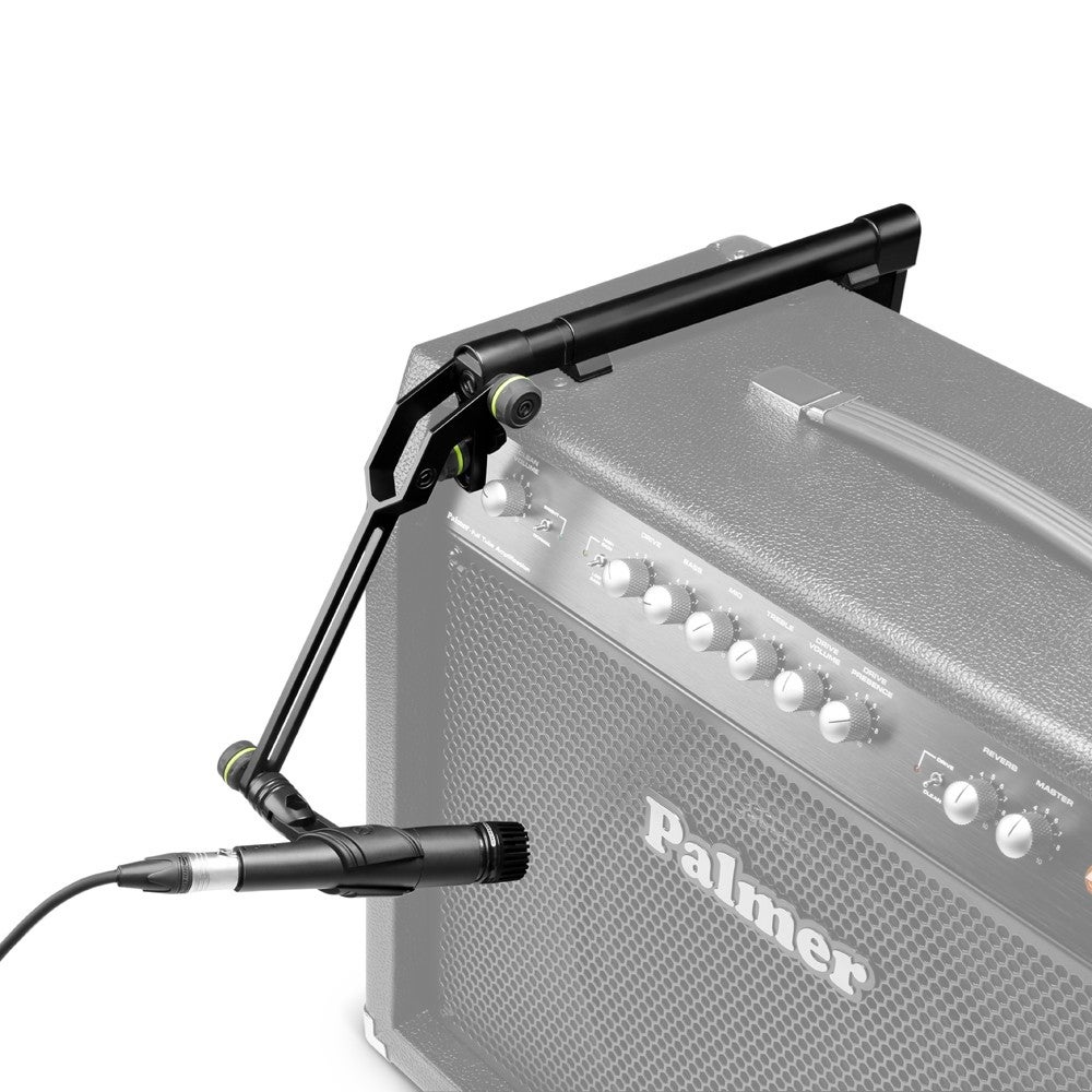 Gravity MS CAB CL 01 S kort microfoonstatief met klem voor gitaarcabinet