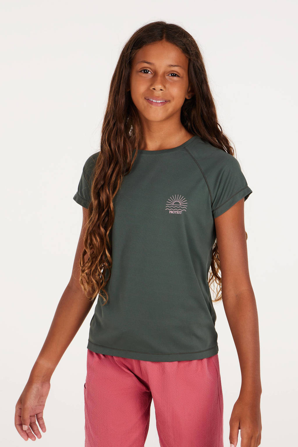 UV T-shirt PRTRESHMA JR donkergroen