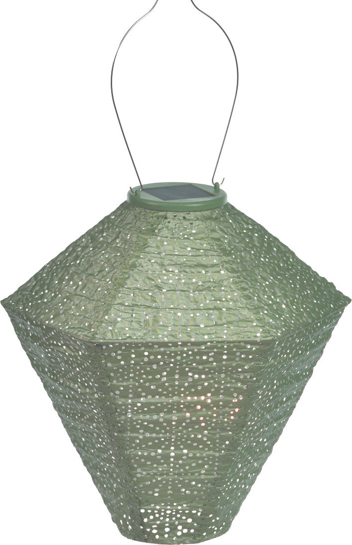 Lumiz solar lampion Sashiko groen D 28 H 28 cm