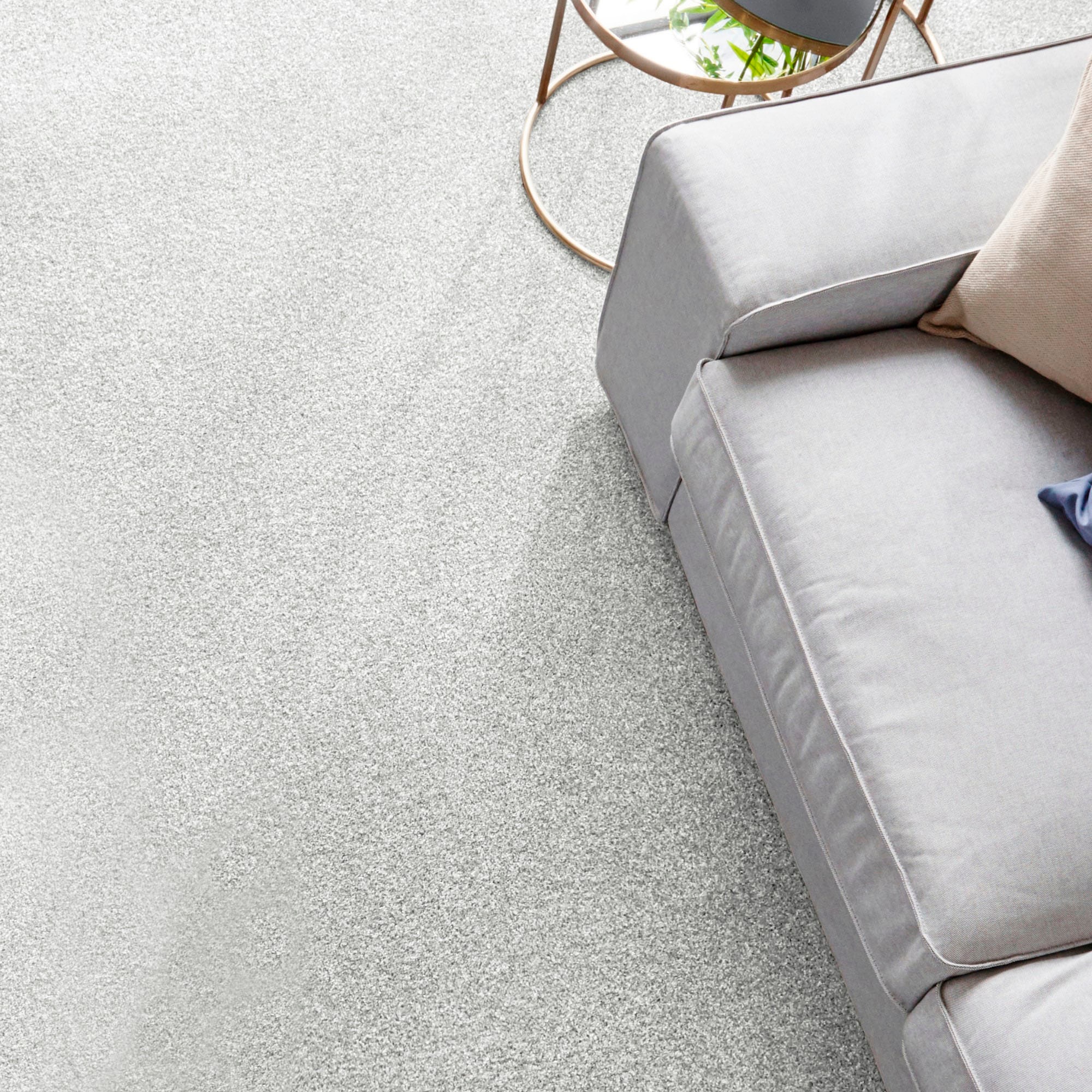 Andiamo Teppichboden »Catania, Velours, Made in Belgium« rechteckig 7,5 mm Höhe meliert, Breite 400 cm oder 500 cm, strapazierfähig & pflegeleicht