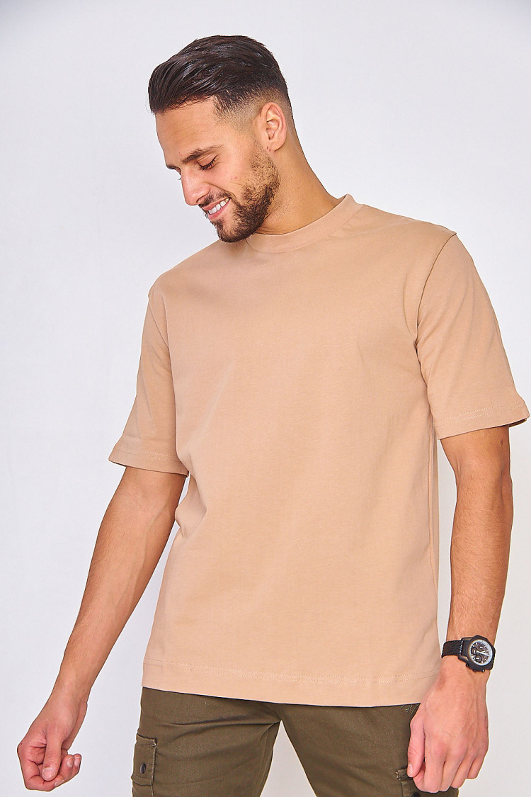 T-shirt beige uni