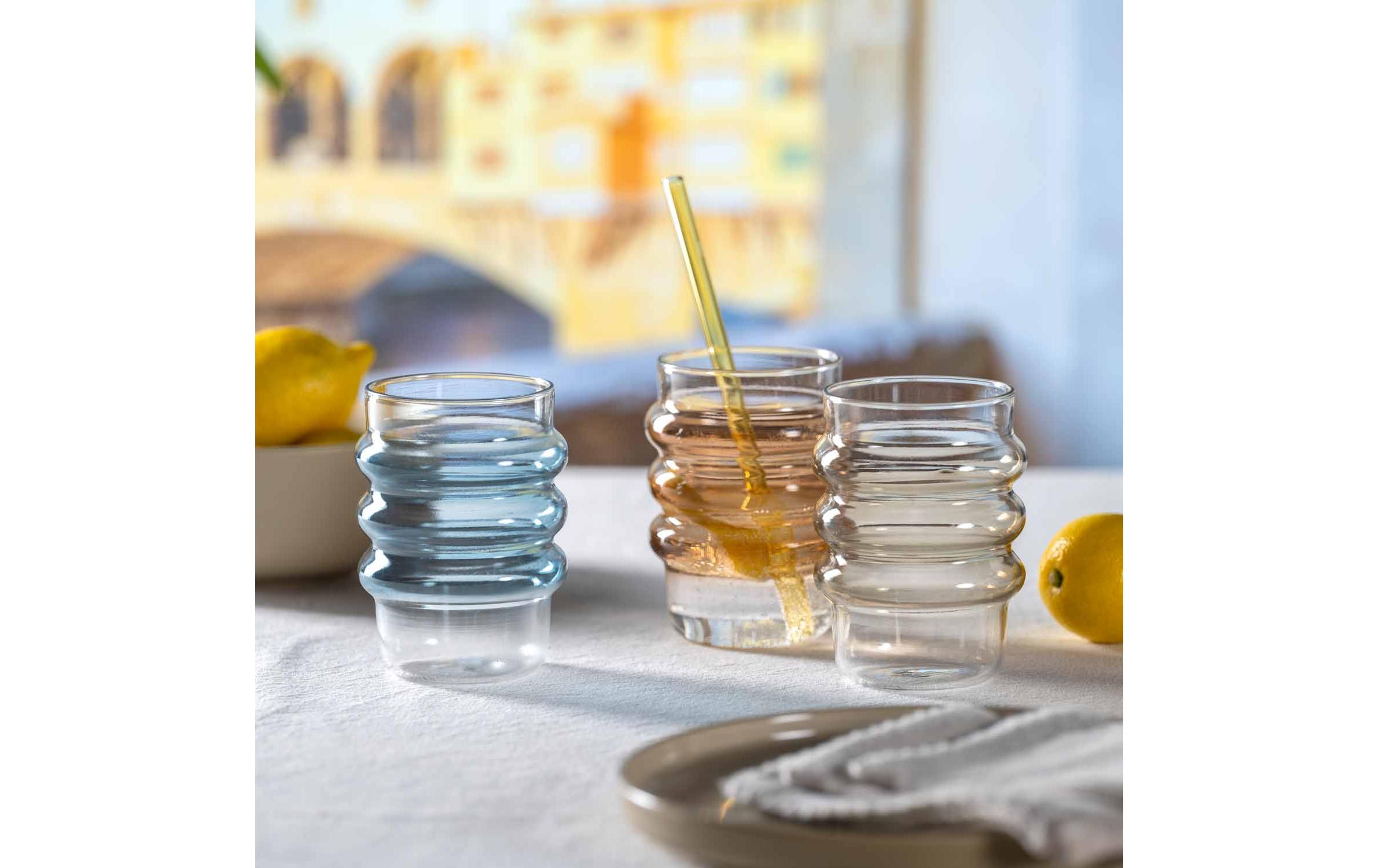 Trinkglas Sole 440 ml, 2 Stück, TaupeTrinkgläser Set