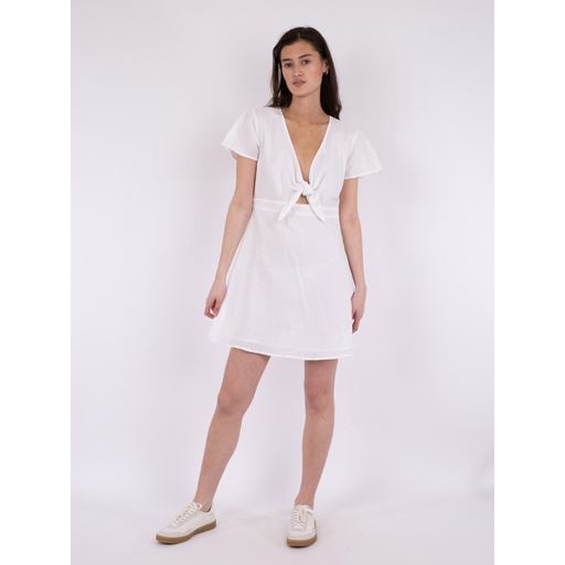 Neo Noir Diara Linen Kjole, Hvid, 42