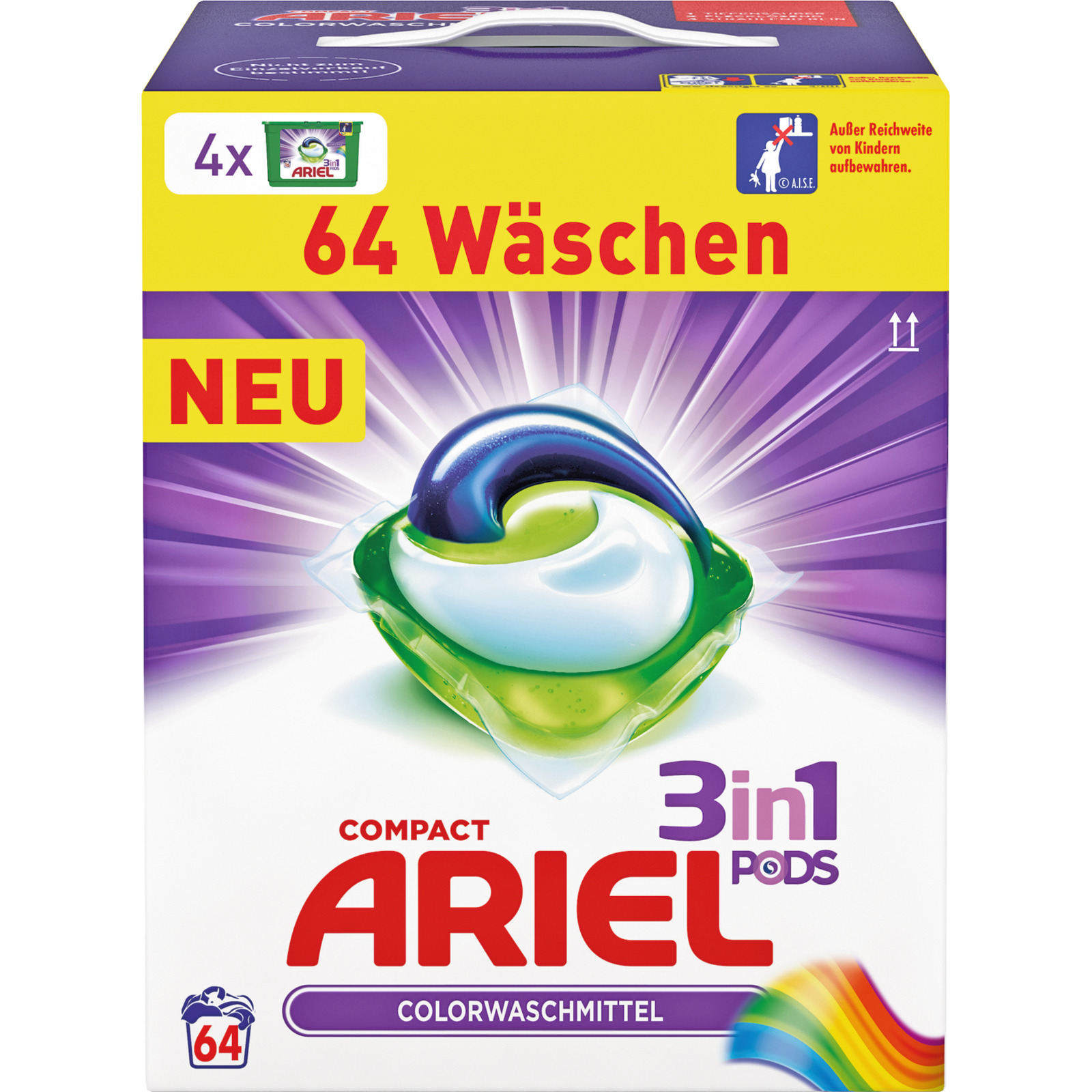 Ariel Pods 3in1 Colour&Style 64WG