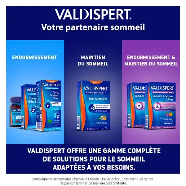 Valdispert Extra Strength Sono Rápido 1,9mg Melatonina Embalagem com 2 x 40 comprimidos