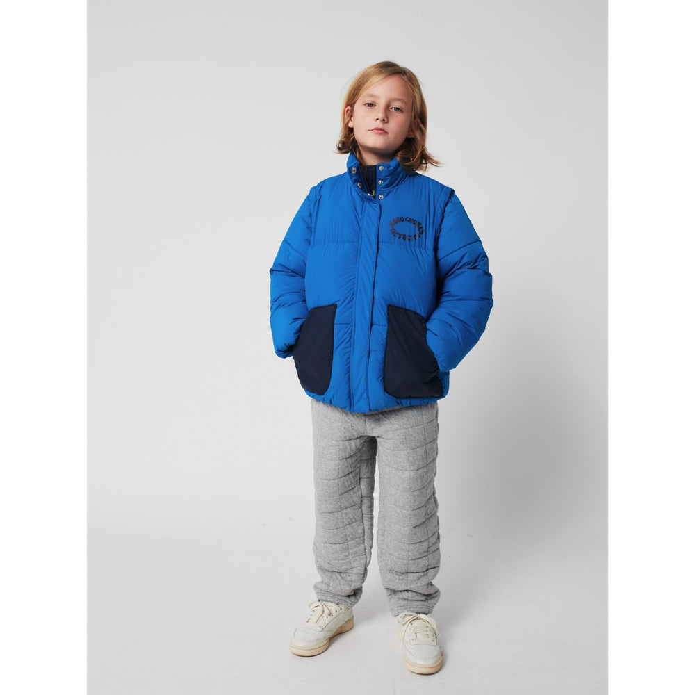 Køb Bobo Choses Blue Tic Tac Toe Vatteret Anorak