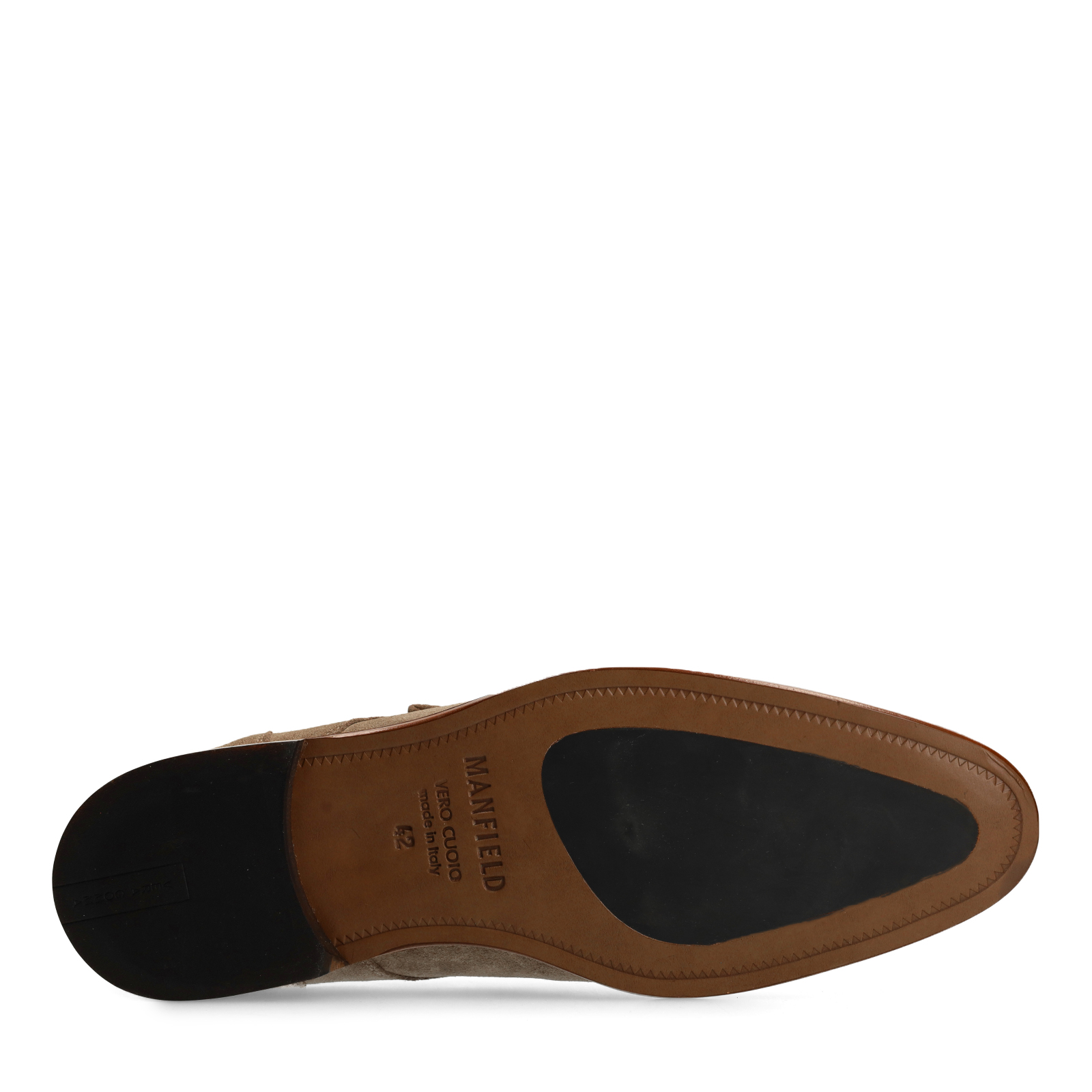 Taupe suède gespschoenen
