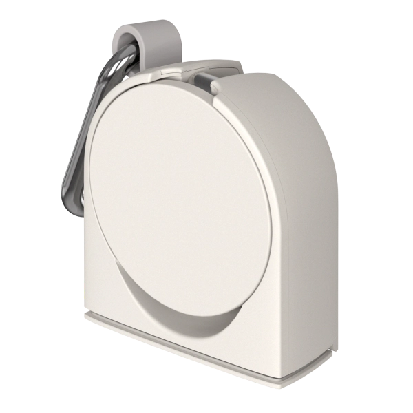 Treker Magnetic Airplane Mount MagSafe Reise Smartphone Halterung für Flugzeugtische inkl. MagSafe Haltering / Karabiner (TRKNCG112 ) - Weiss