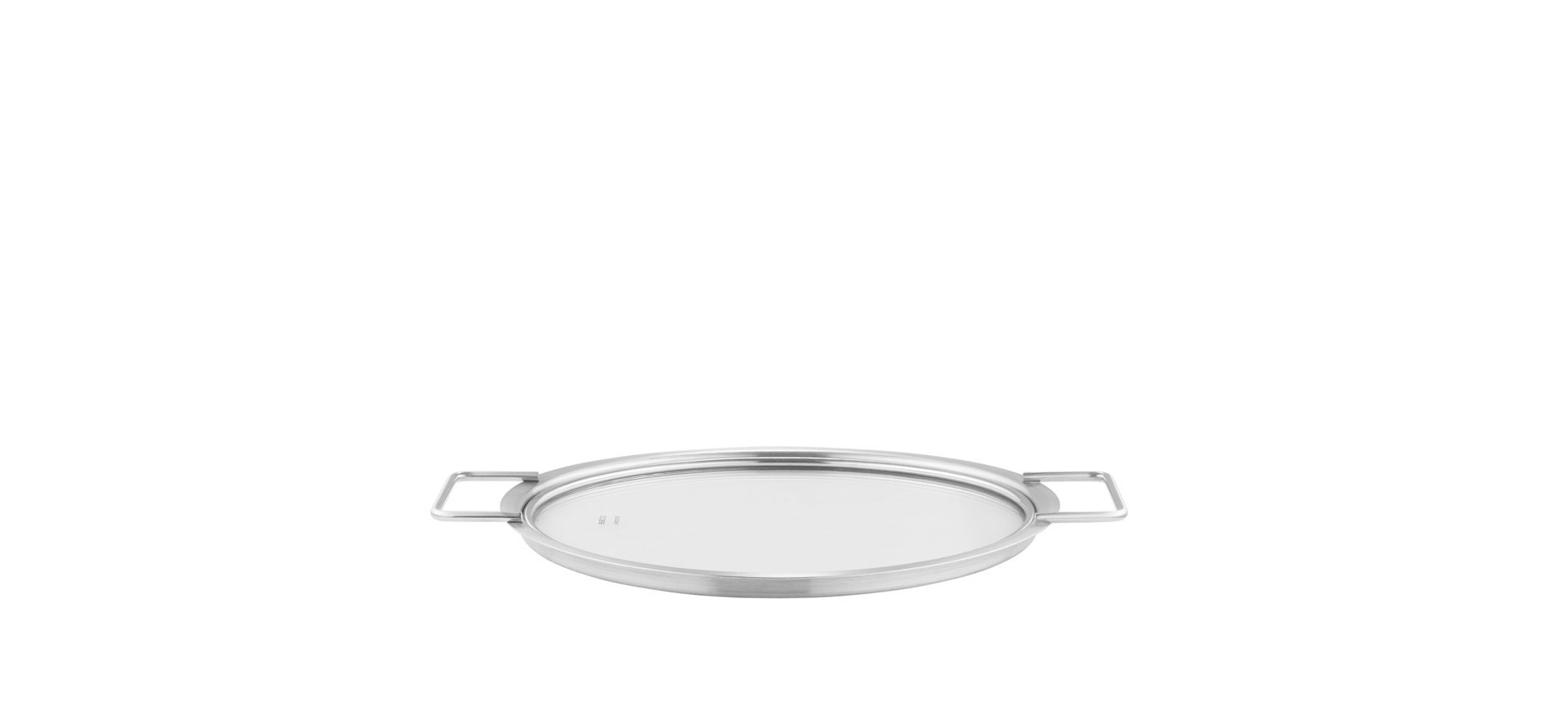 Eva Trio - Tallerken Låg i stål/glas - 24 cm