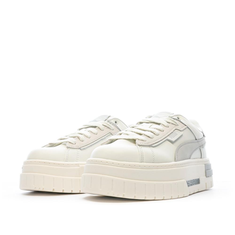 Puma Baskets Écru/Gris Femme Puma Mayze Crashed Selflove