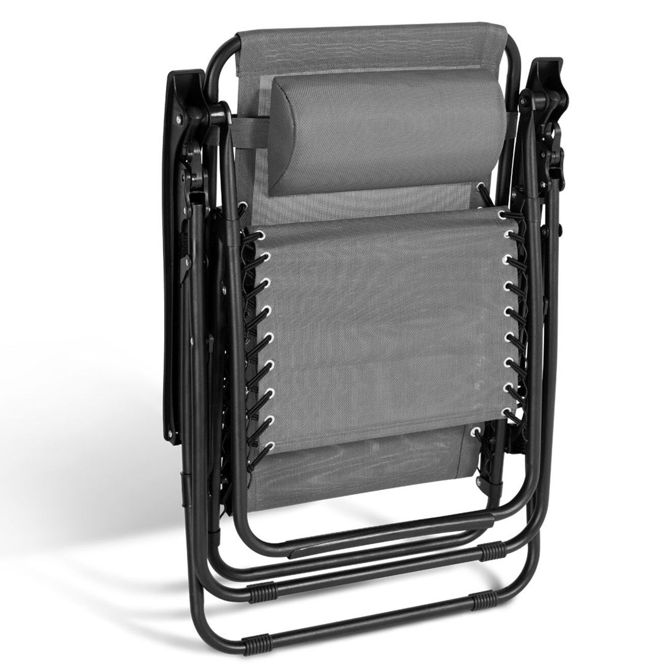 Pratik Garden 2 Fauteuils de jardin Relax anthracite - 70x110x92 cm