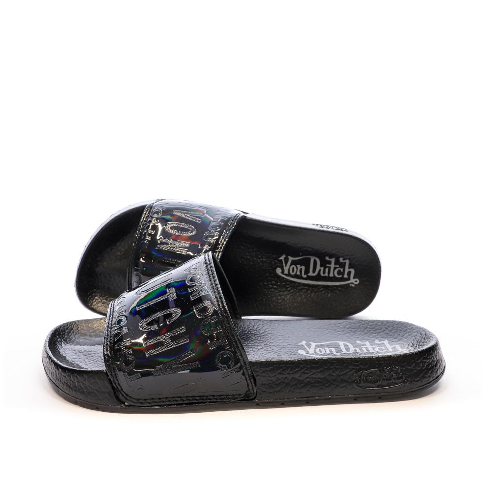 Von Dutch Claquettes Noires Femme Von Dutch 912260