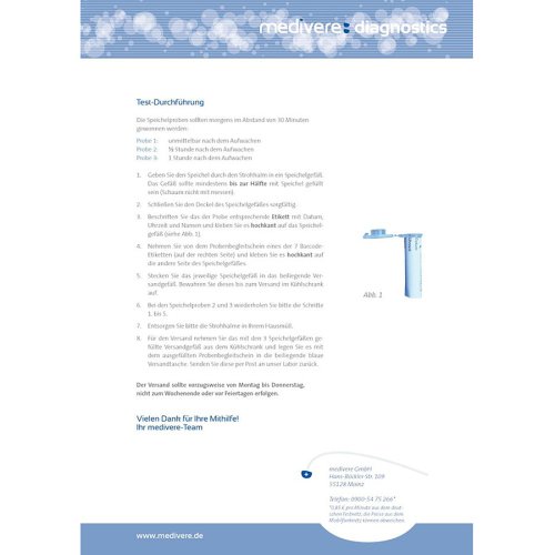 Sunday Natural Products  Stressprofil Plus Speicheltest