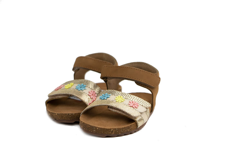 Shoesme Sandaal Cognac Goud