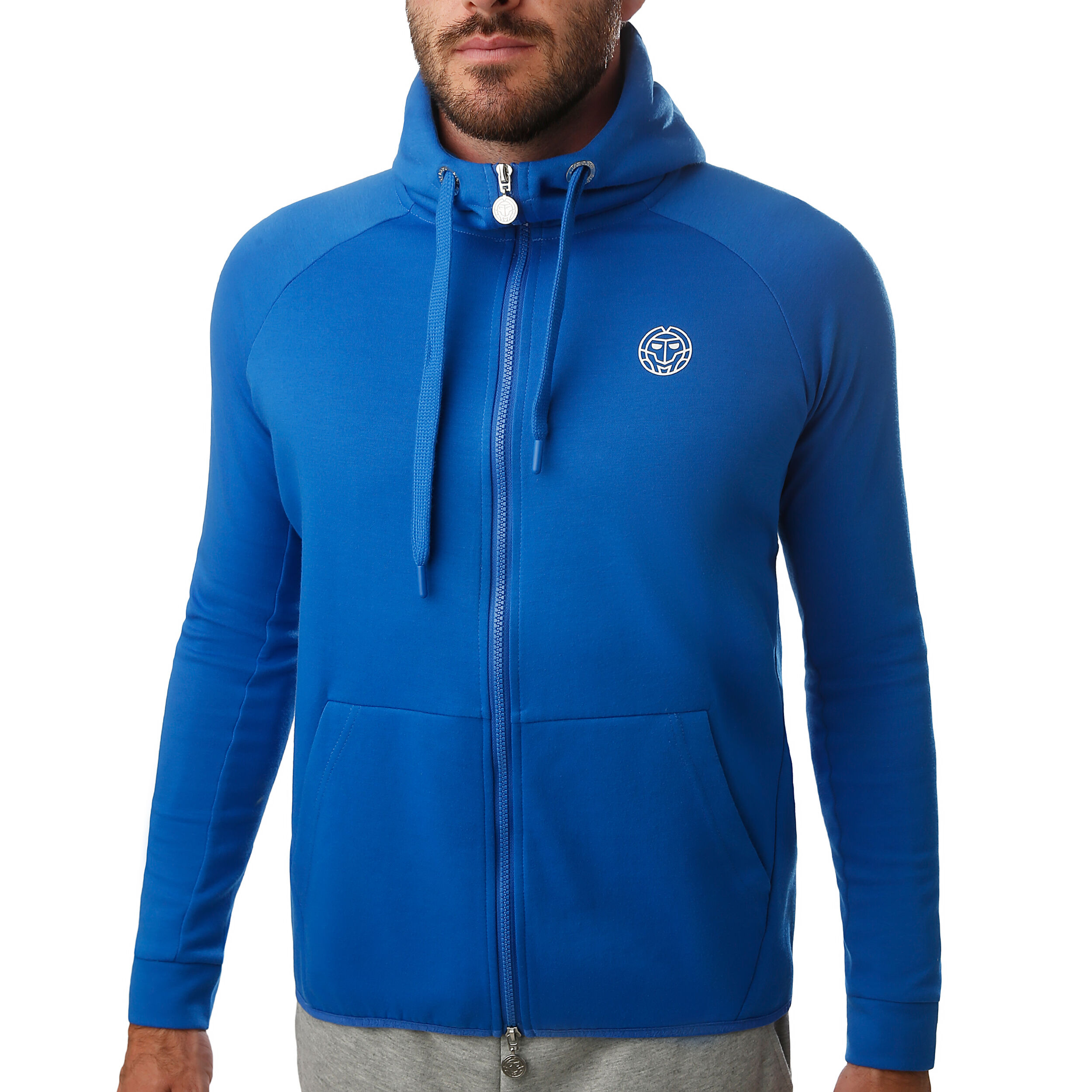 BIDI BADU Jamol Tech Veste De Survêtement Hommes - Bleu , Blanc