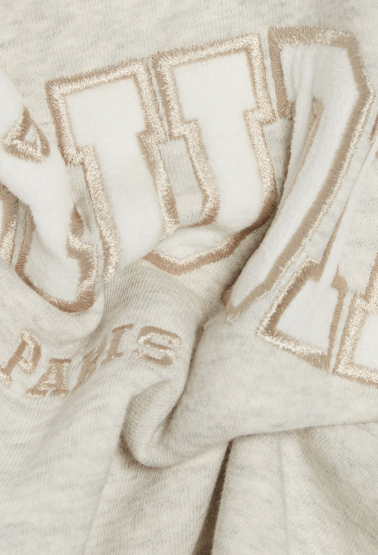 Sweatshirt maille chinee gris