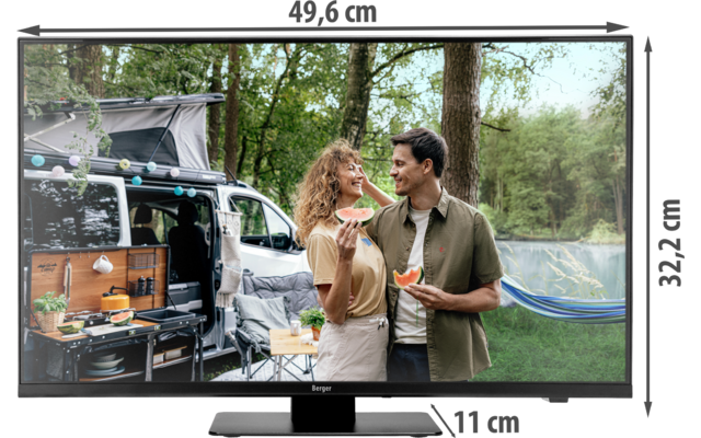Berger Advanteq Smart LED Fernseher mit Triple-Tuner und 12 / 230 V