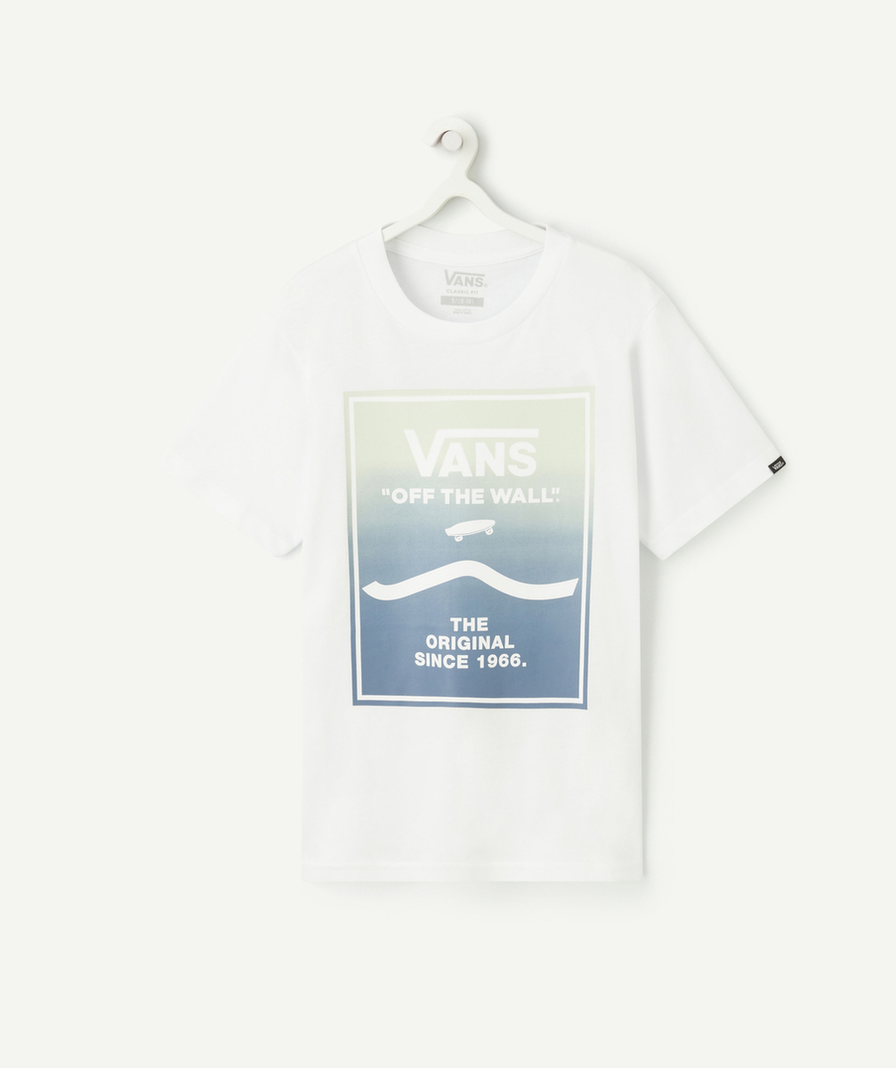 VANST-SHIRT GARÇON EN COTON BLANC AVEC LOGO PRINT BOX