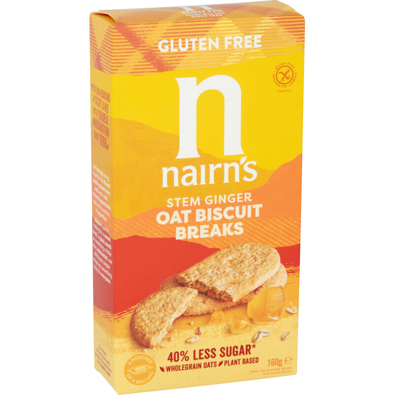 Nairn's Biscuit breaks oats ginger glutenvrij