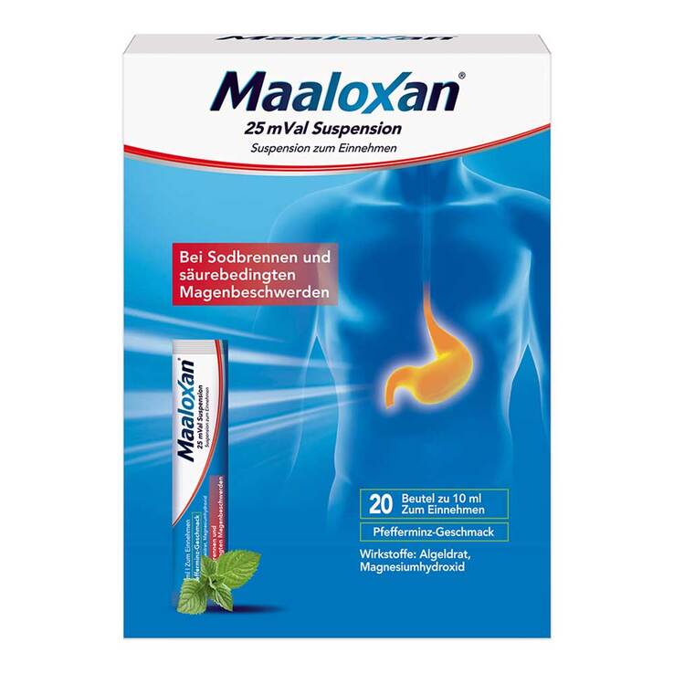 Maaloxan 25 mVal Suspension, 20X10 ml