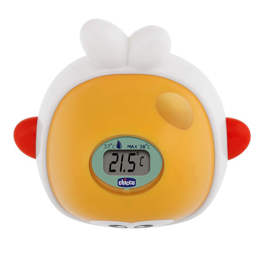 Thermomètre de Bain Digital Baleine - Orange - Doré