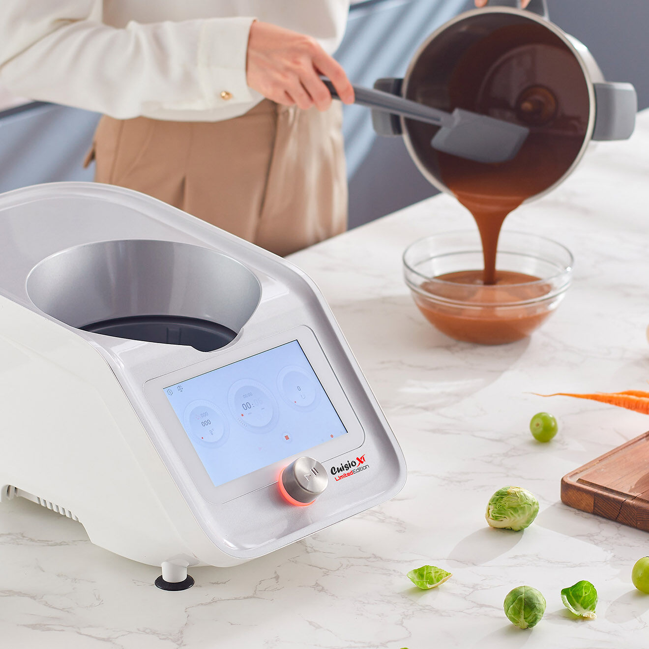 Kitchencook Robot Cuiseur connecté Cuisio multifonction multicolore - 3 L