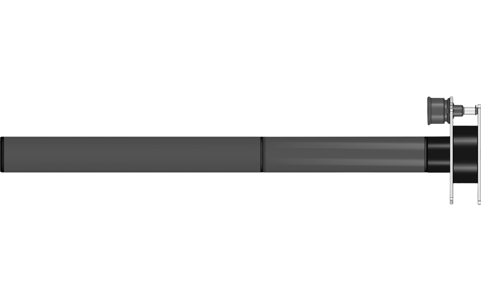 Ilse Ausdrehfuß für Tischplatte 3-tlg. 700 mm silber