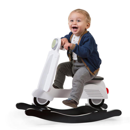 Scooter à bascule Blanc - CHILDHOME