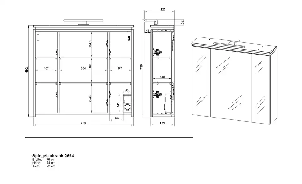 Spiegelschrank