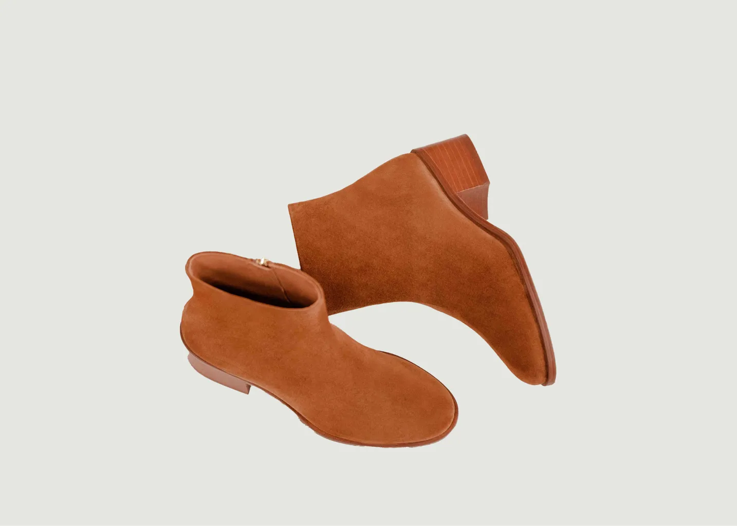 Bottines en cuir suédé Léa Bobbies Paris