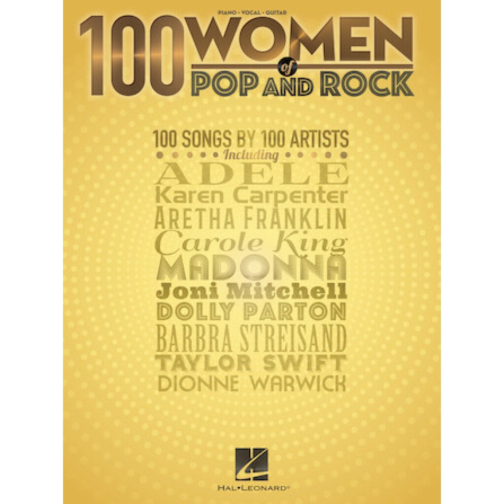 Hal Leonard 100 Women of Pop and Rock voor piano, zang en gitaar