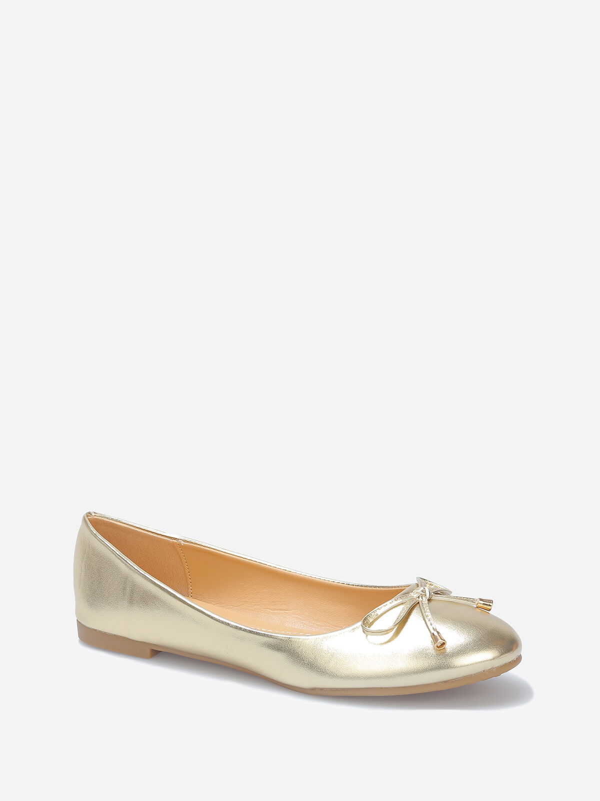 Ballerines avec nœud grandes tailles- Doré