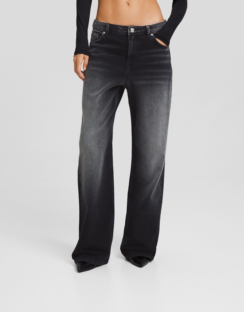 calças jeans largas