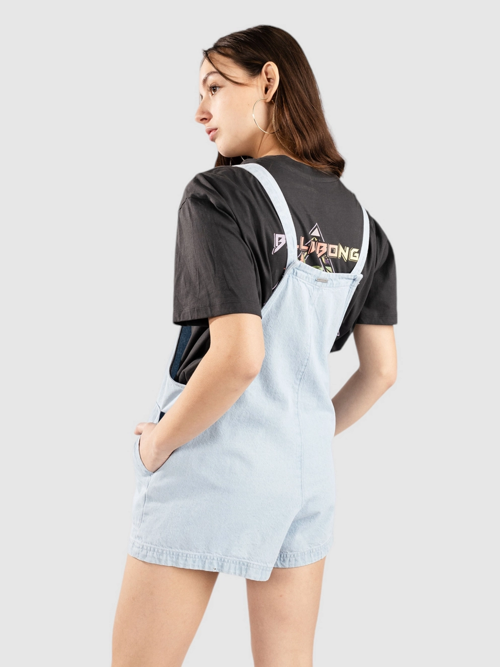 Billabong Beach Crush Denim Overall salt blue
