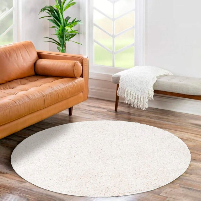 Carpet City Hochflor-Teppich »City Shaggy« rund 30 mm Höhe Teppich Langflor, Uni, Shaggy, flauschig-weich