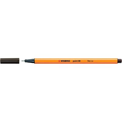 STABILO Point 88 - Feutre fin - 0.4 mm - terre d'ombre