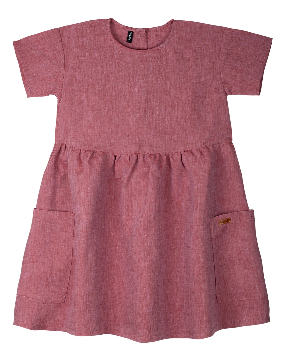 Leinen-Kleid NATURE in mauve