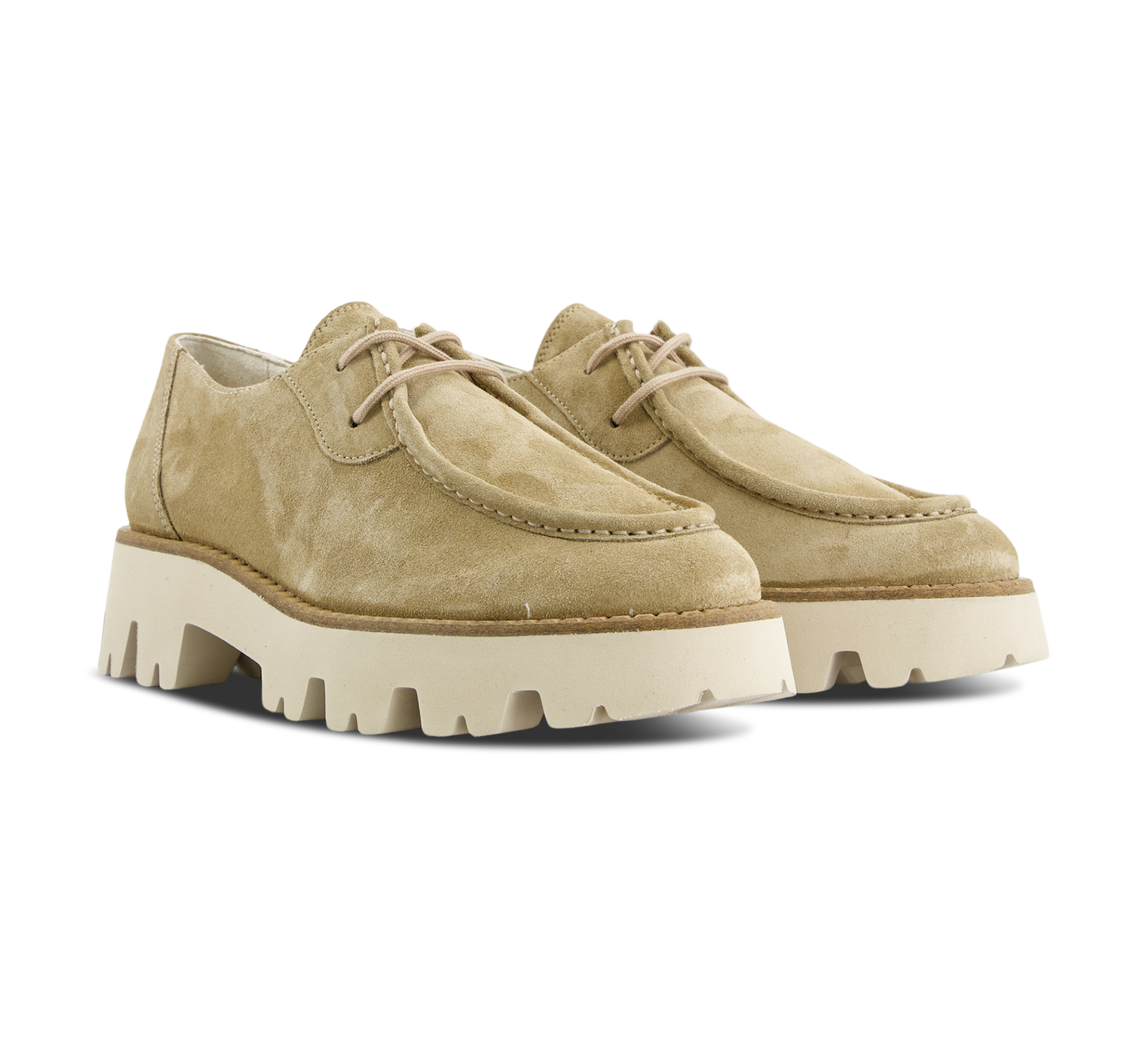 Paul Green Schnürschuhe beige/taupe