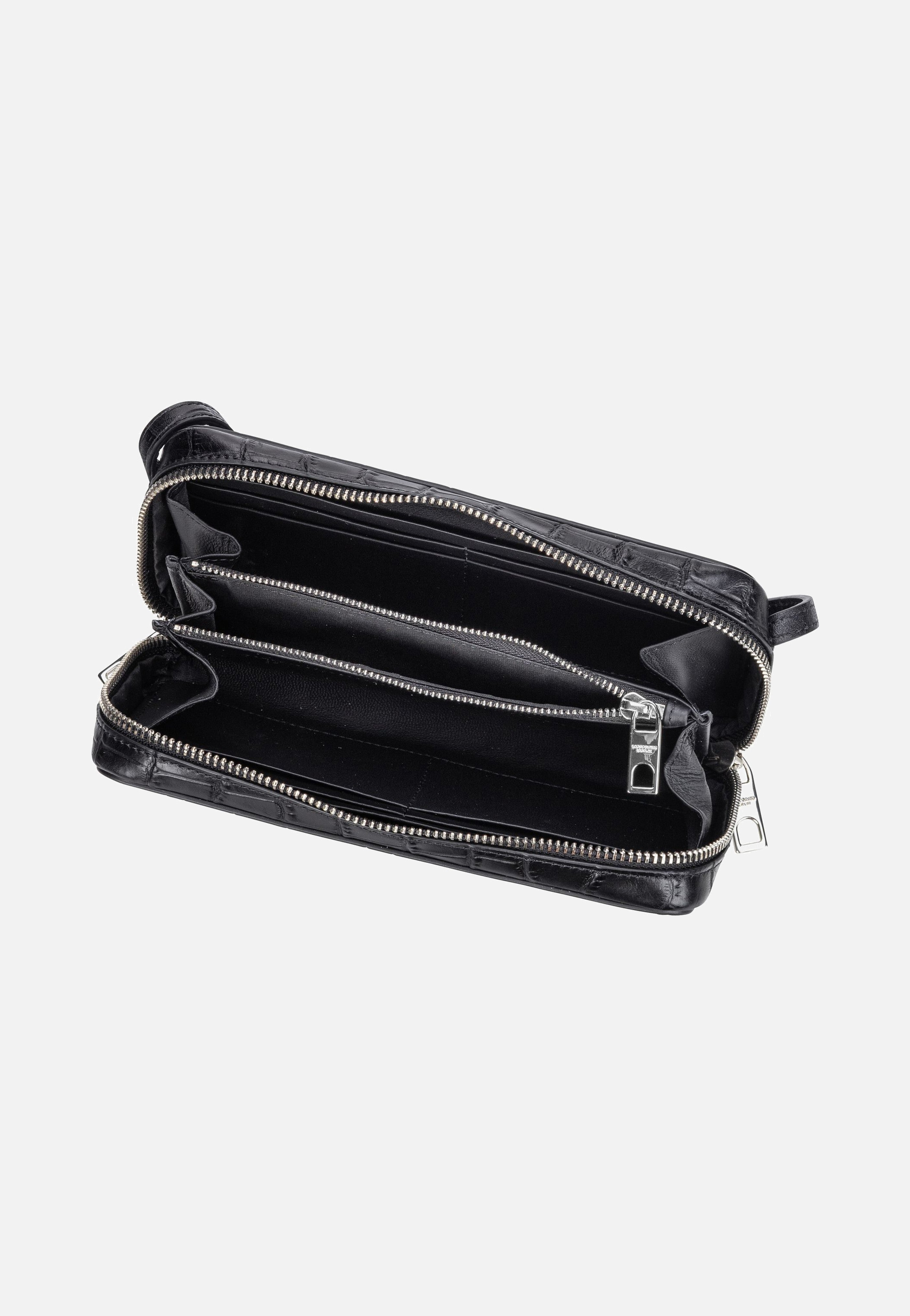 Lou New Croco 2158196 Black - Crossbody Bag