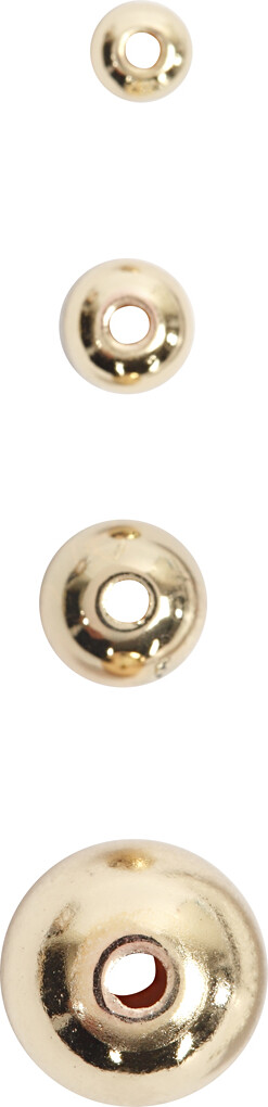Voksperler - Ø 4 MM - Hulstr. 0,7 MM - Guld - 150 Stk